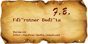 Fürstner Beáta névjegykártya